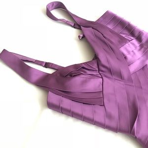 BCBG MAX AZRIA Purple Tiered Cocktail Dress - Sz 0